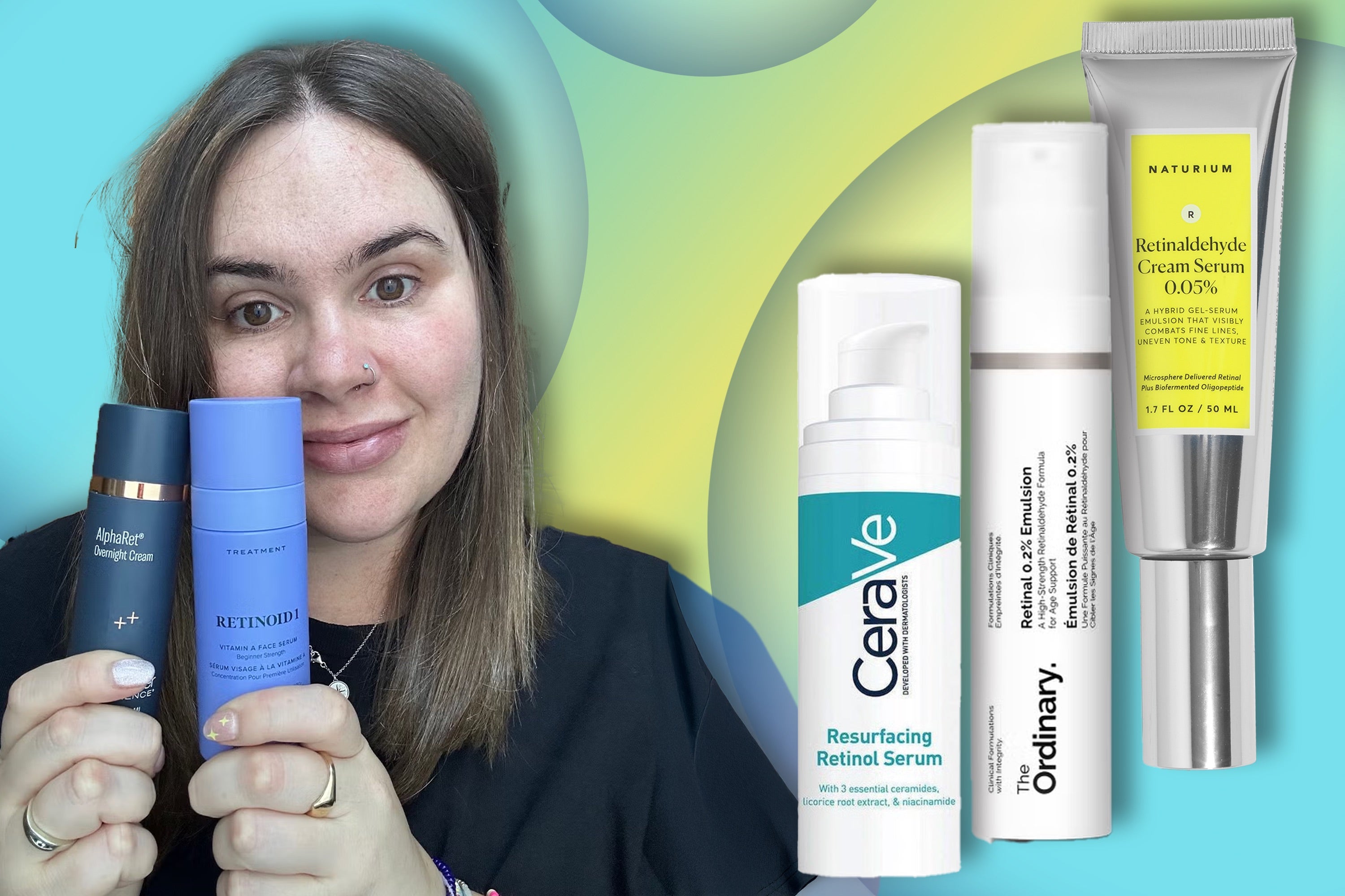 Retinol can boost collagen production which in turn helps with hydrating the skin and targetting fine lines