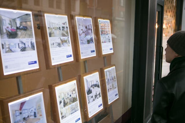 Property values rose by 3.9% on average in the 12 months to May, reaching £269,000 typically, according to the Office for National Statistics (Daniel Leal-Olivas/PA)